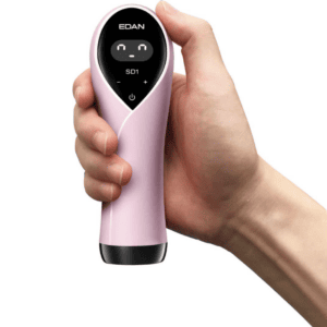 Dispositivo de medición de temperatura corporal con pantalla digital.