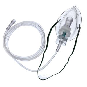 Nebulizador Micro Mist® con mascarilla para terapia respiratoria en adultos.