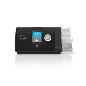 Dispositivo de terapia CPAP AirSense 10 AutoSet para tratamiento de apnea del sueño.